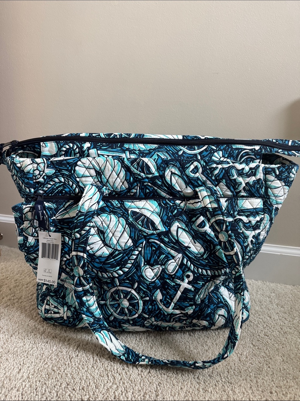 Vera Bradley shore enough Ultimate large travel tote